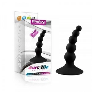 Анальный плаг "ёлочка" Lovetoy Sure me 10 см